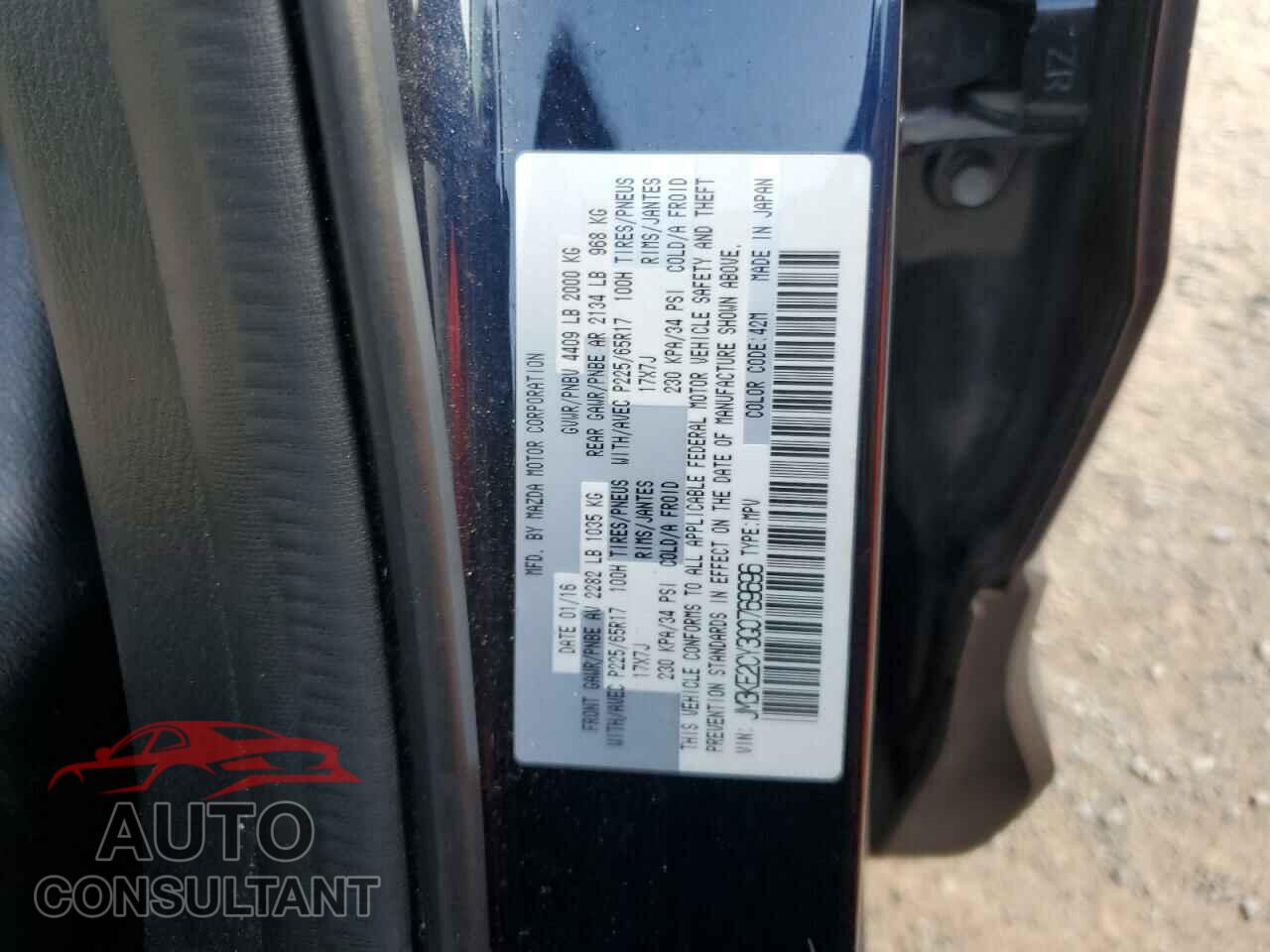 MAZDA CX-5 2016 - JM3KE2CY3G0769696