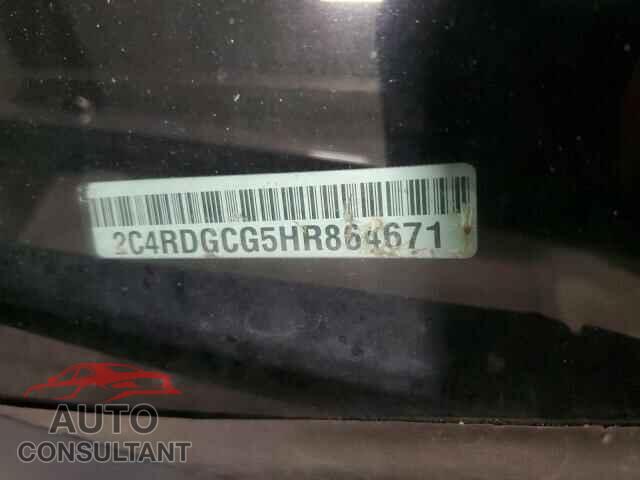 DODGE CARAVAN 2017 - 2C4RDGCG5HR864671