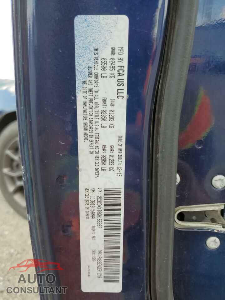 DODGE CHARGER 2016 - 2C3CDXKT0GH155997
