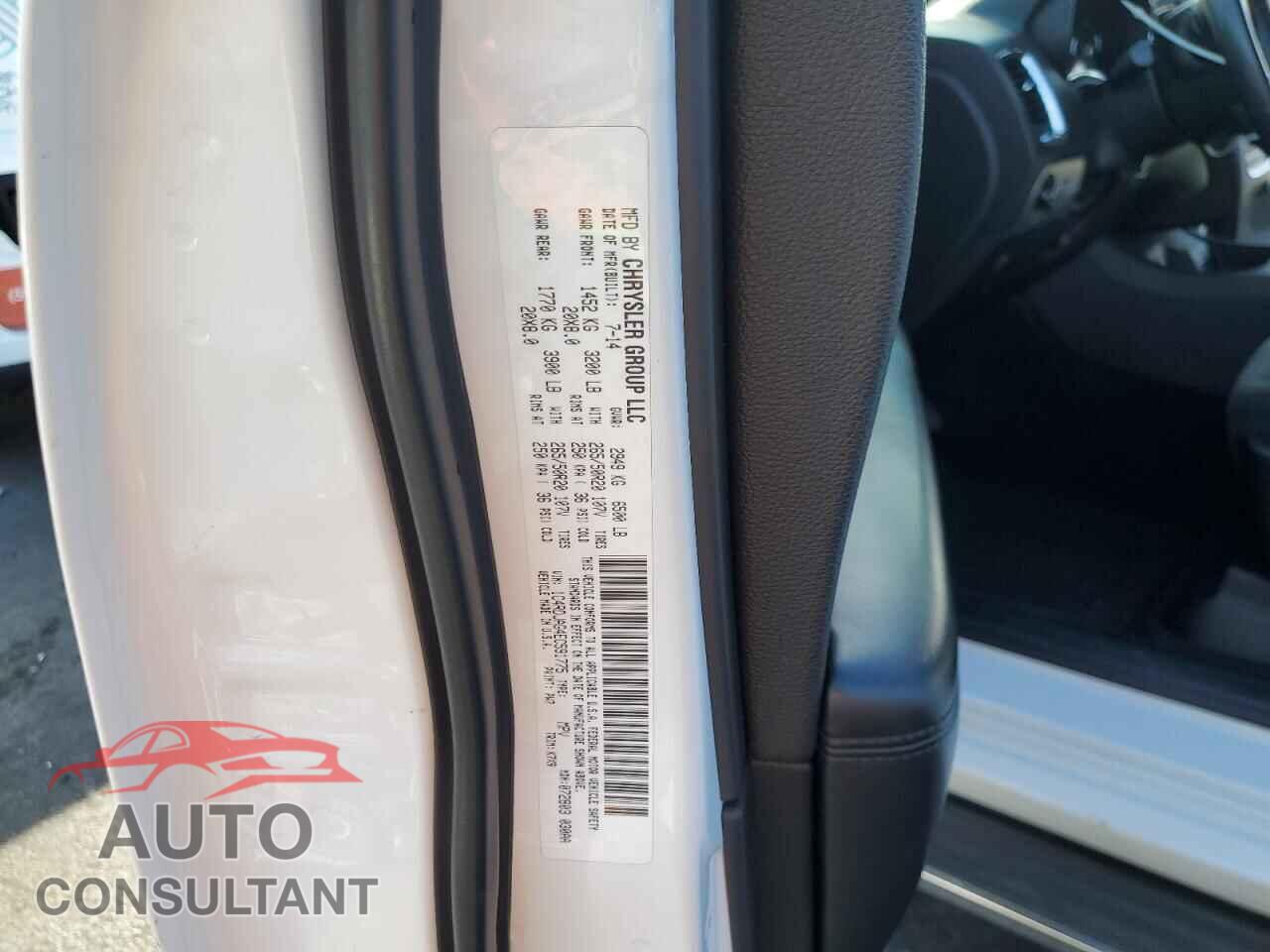 DODGE DURANGO 2014 - 1C4RDJAG4EC591775