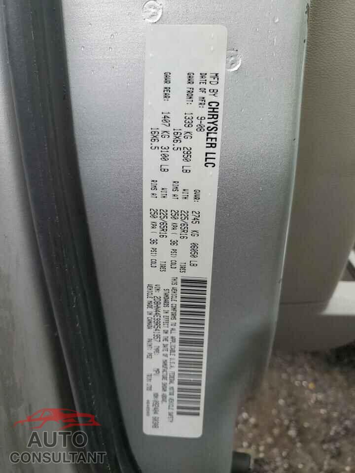 DODGE CARAVAN 2009 - 2D8HN44E99R541957