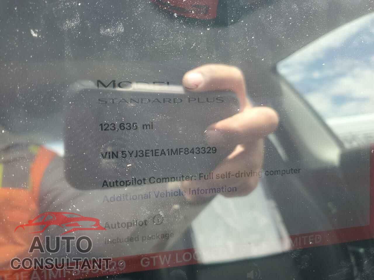 TESLA MODEL 3 2021 - 5YJ3E1EA1MF843329