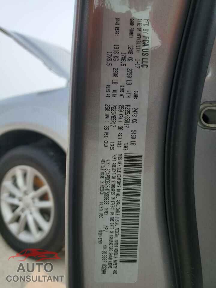 DODGE JOURNEY 2017 - 3C4PDCBG5HT599636
