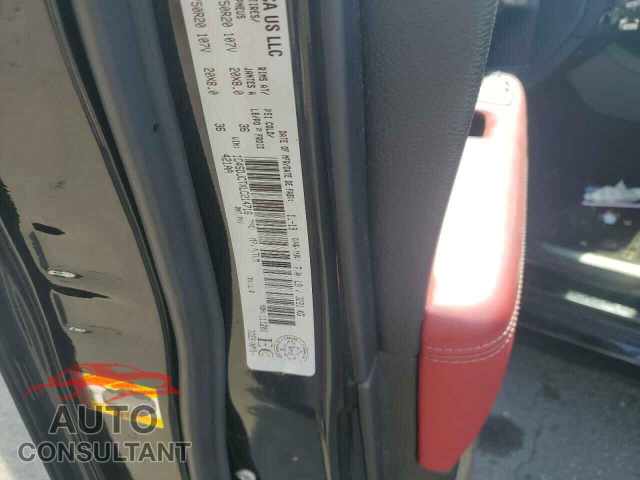 DODGE DURANGO 2020 - 1C4SDJCTXLC214716