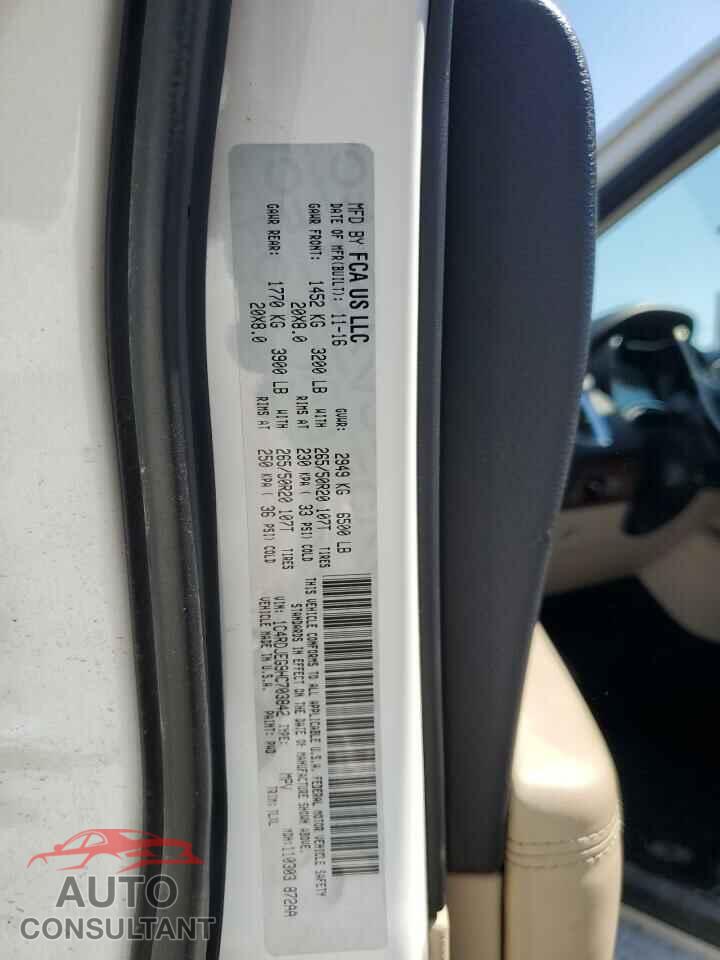 DODGE DURANGO 2017 - 1C4RDJEG9HC703842