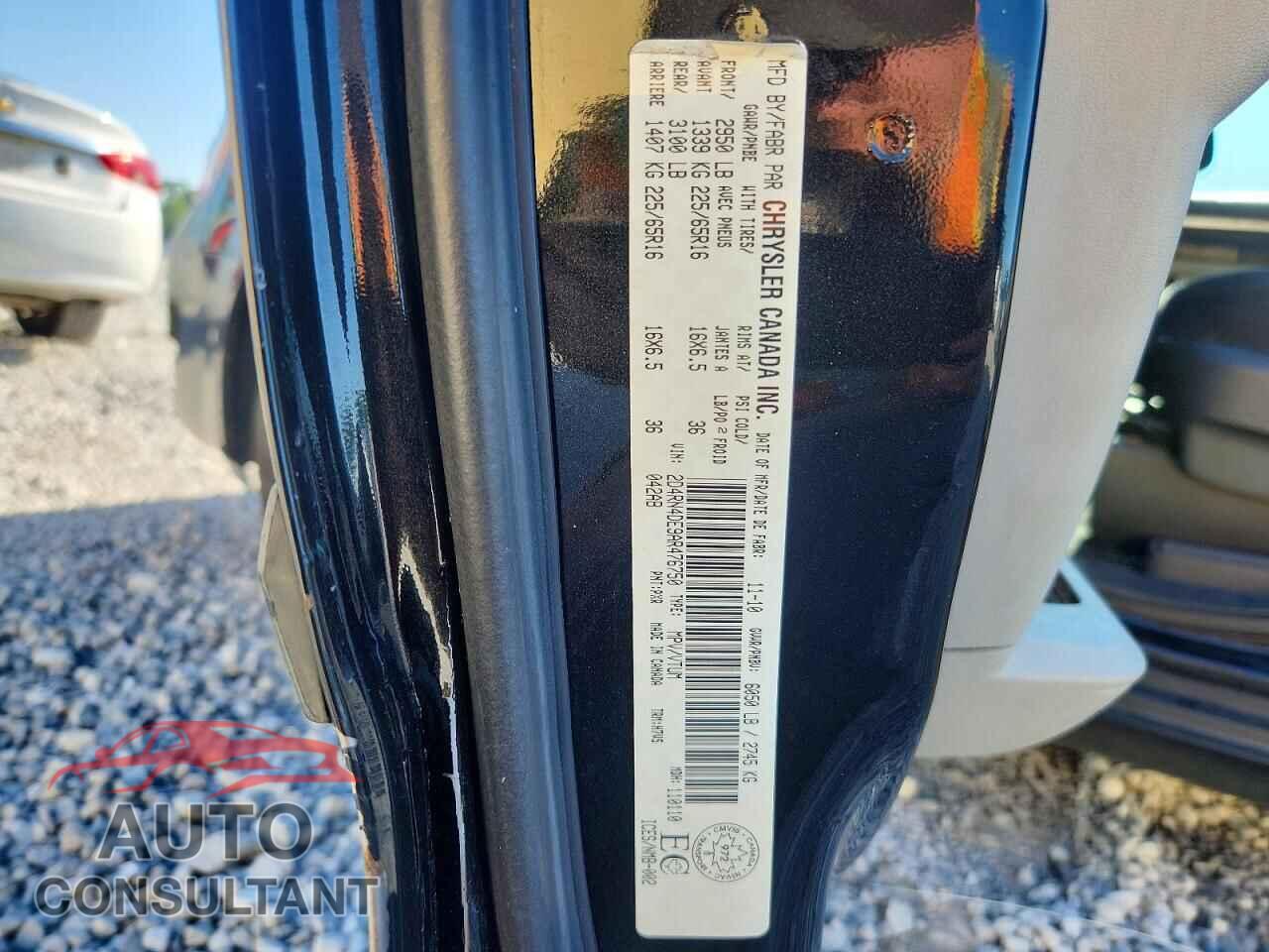 DODGE CARAVAN 2010 - 2D4RN4DE9AR476750