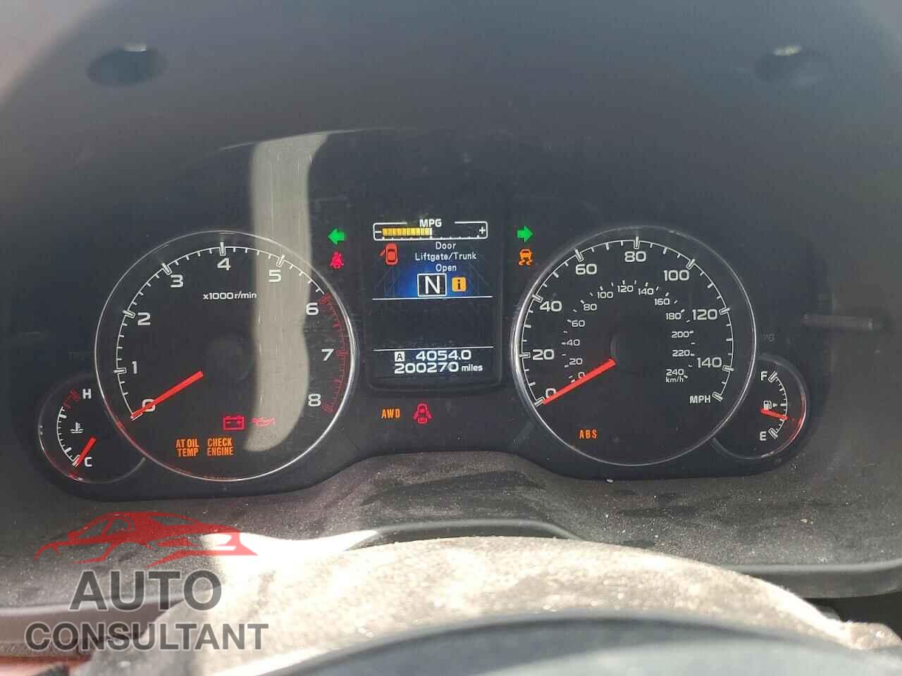 SUBARU OUTBACK 2014 - 4S4BRBKC6E3240558