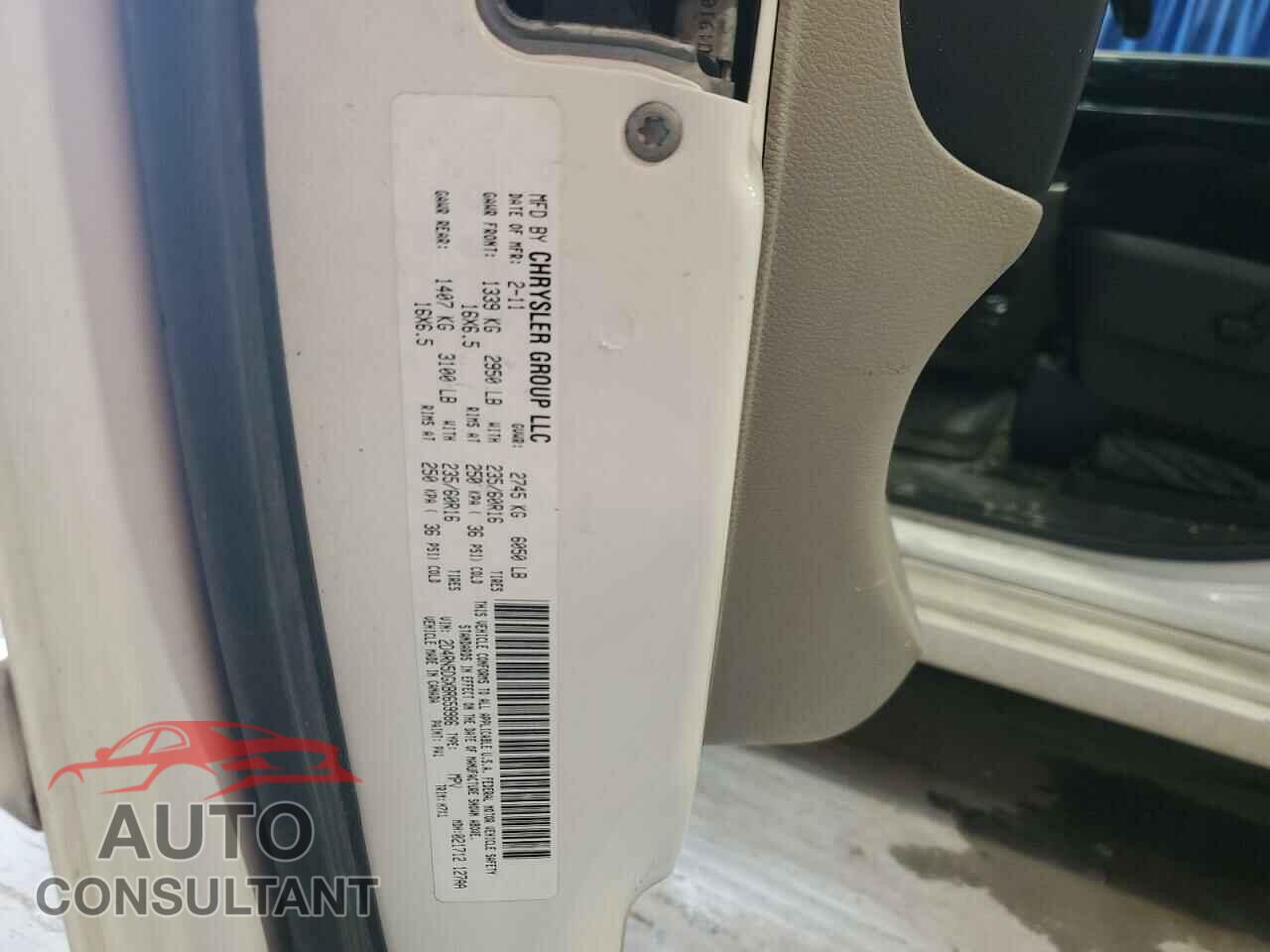 DODGE CARAVAN 2011 - 2D4RN5DGXBR659986