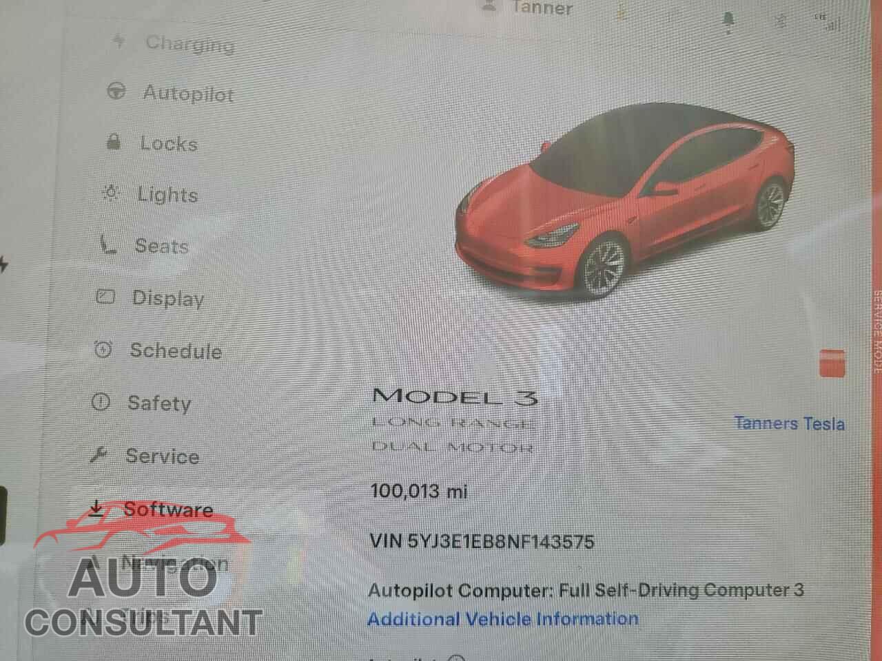 TESLA MODEL 3 2022 - 5YJ3E1EB8NF143575