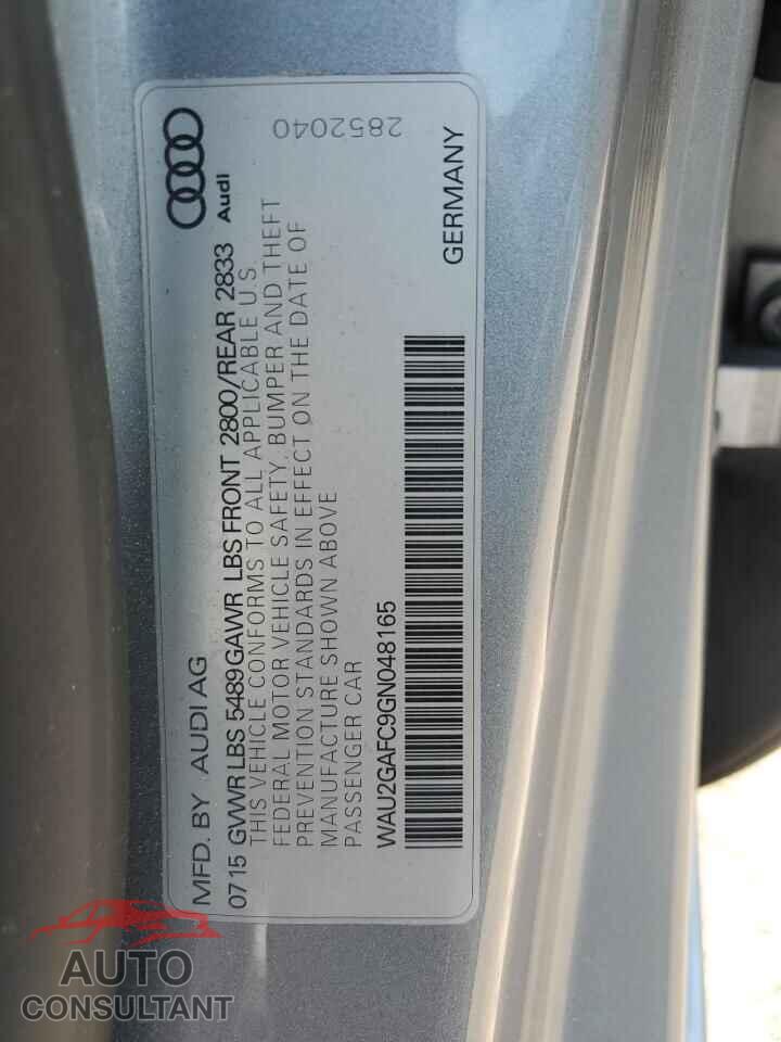 AUDI A7 2016 - WAU2GAFC9GN048165