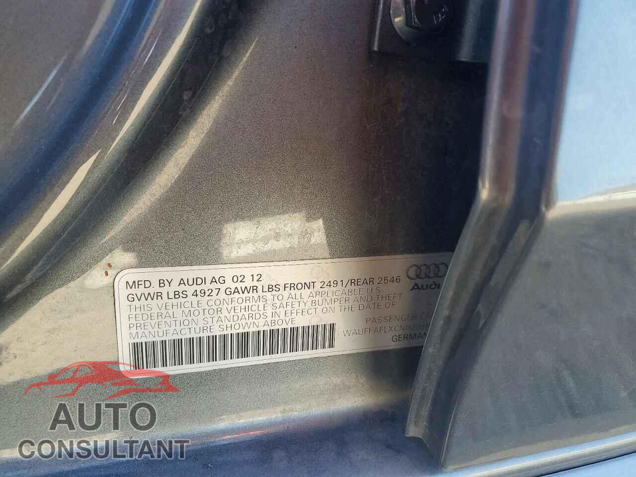 AUDI A4 2012 - WAUFFAFLXCN020891