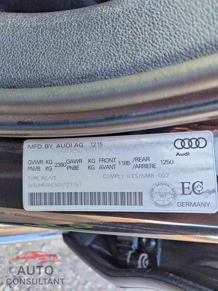 AUDI A6 2016 - WAUHFAFC5GN127751