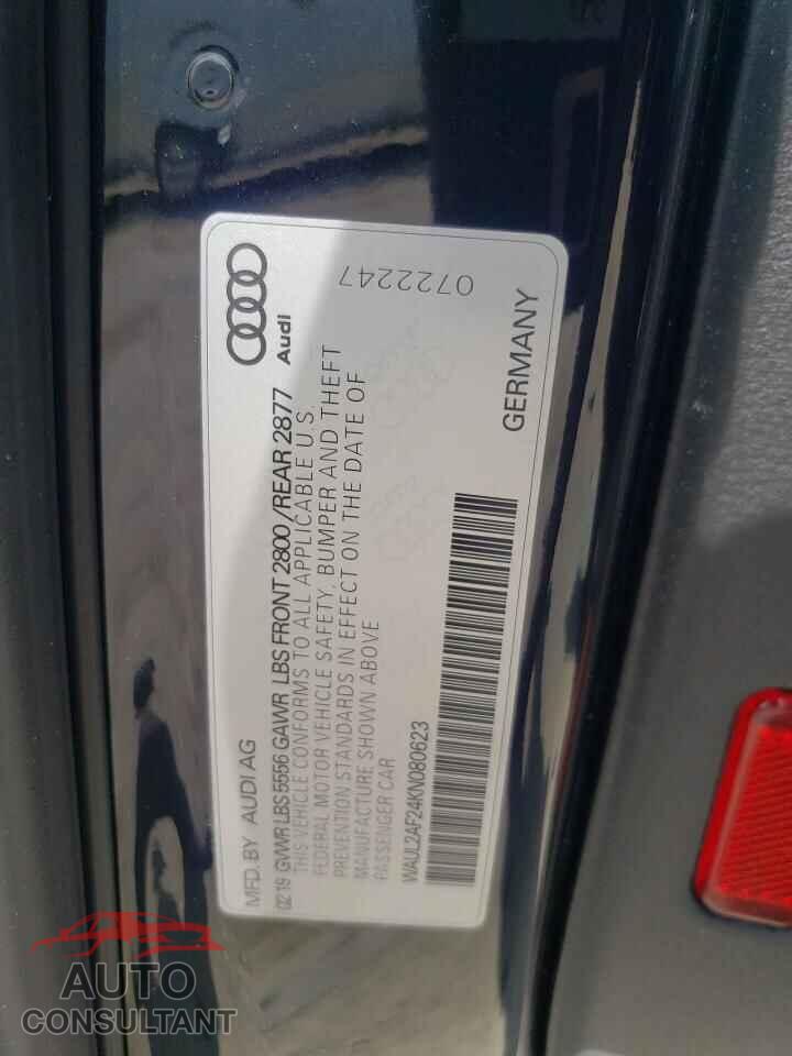AUDI A6 2019 - WAUL2AF24KN080623