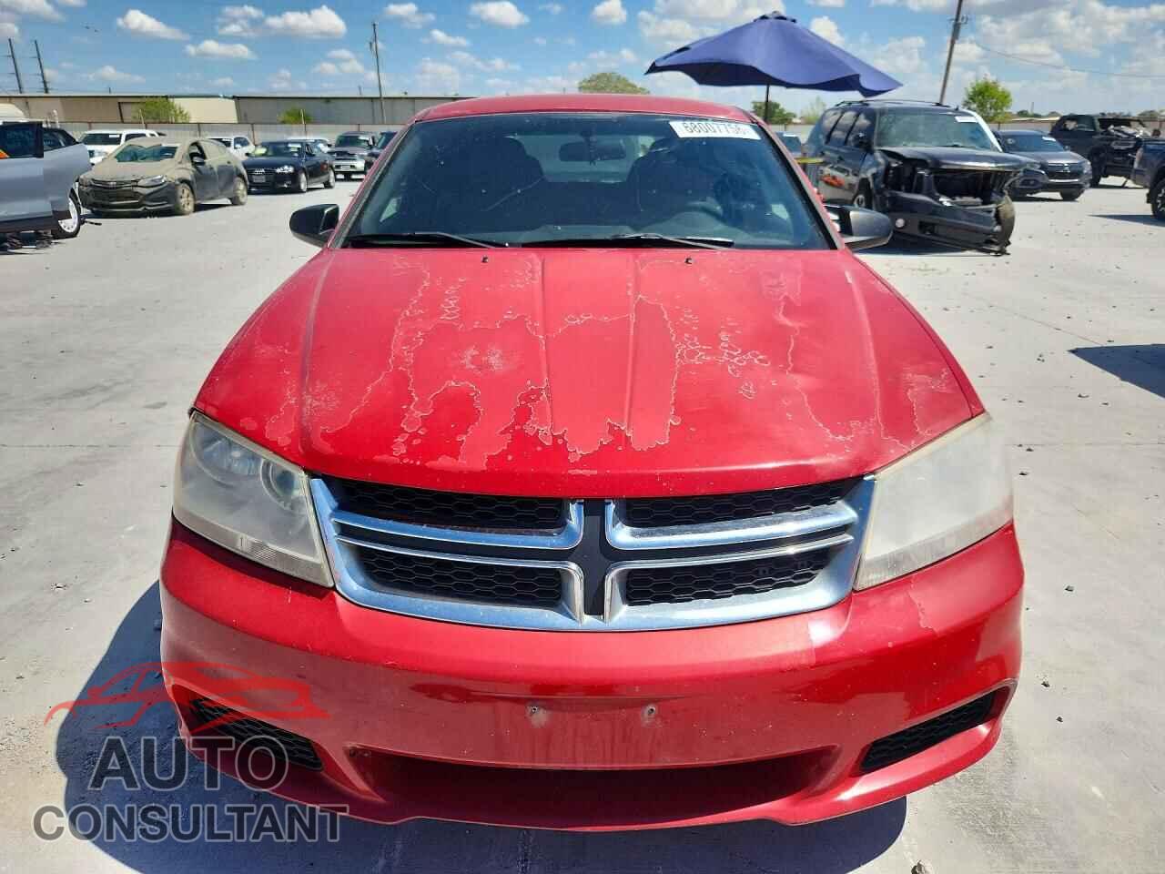 DODGE AVENGER 2012 - 1C3CDZAB9CN243808