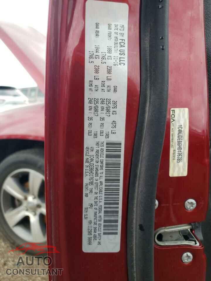 JEEP COMPASS 2017 - 1C4NJDEB6HD176785