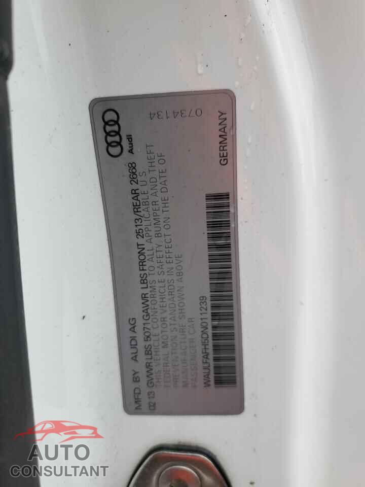 AUDI A5 2013 - WAULFAFH5DN011239