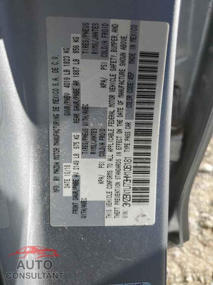 MAZDA 3 2017 - 3MZBN1U73HM106181