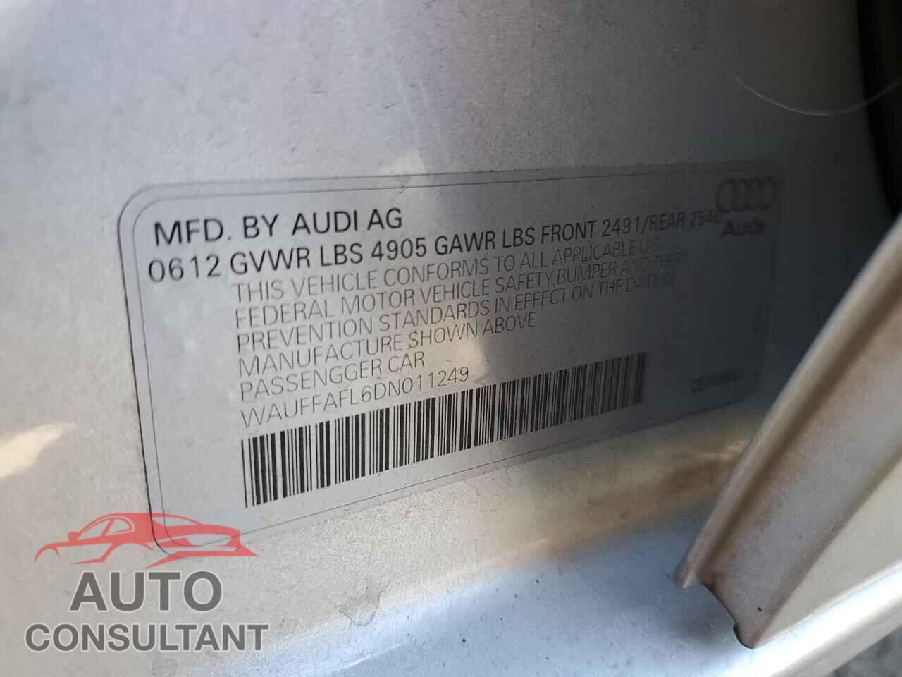 AUDI A4 2013 - WAUFFAFL6DN011249