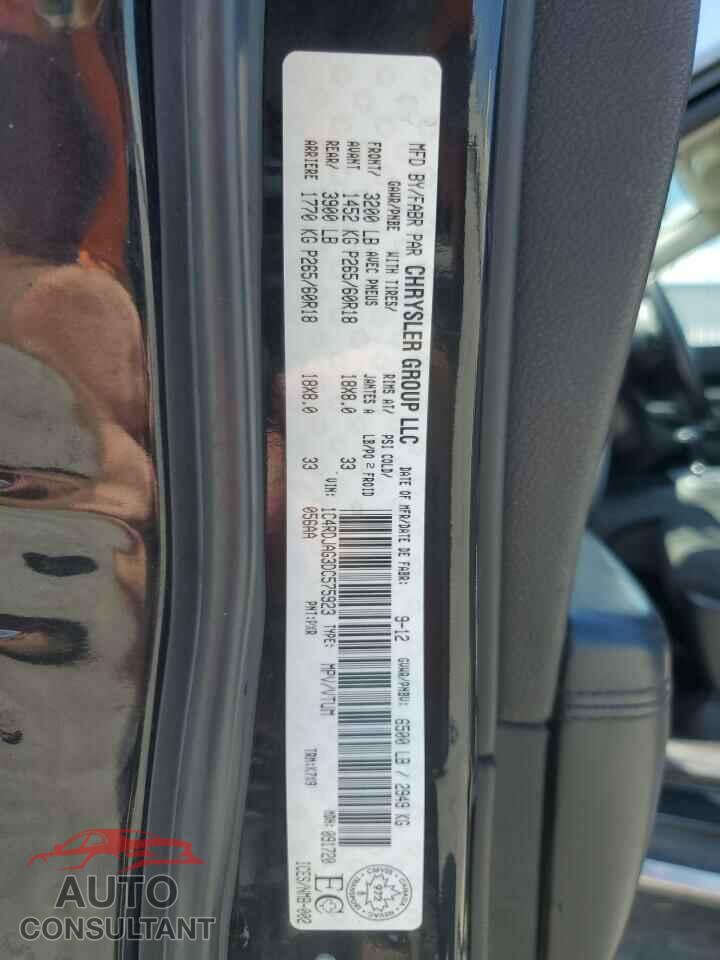 DODGE DURANGO 2013 - 1C4RDJAG3DC575923