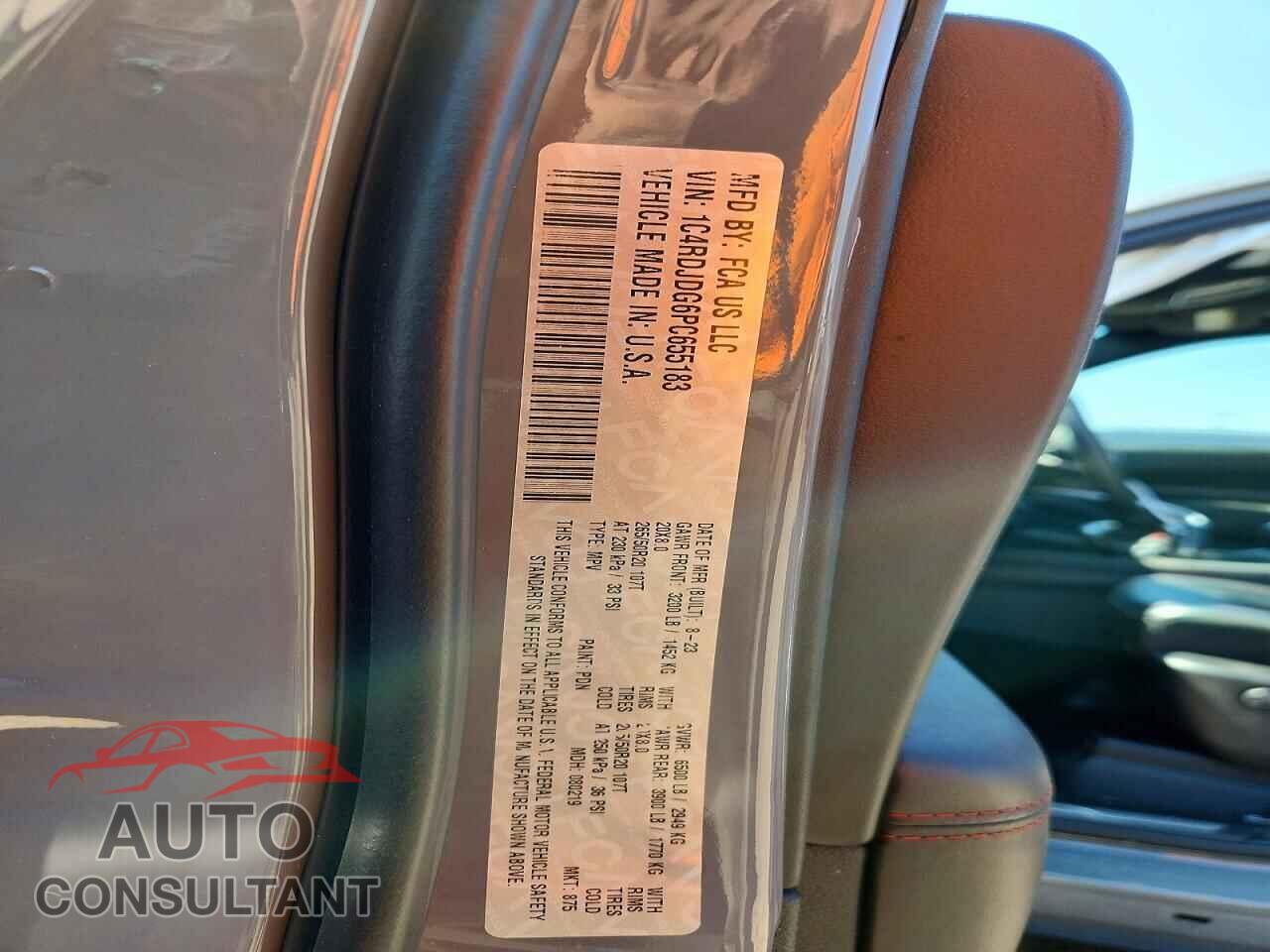 DODGE DURANGO 2023 - 1C4RDJDG6PC655183