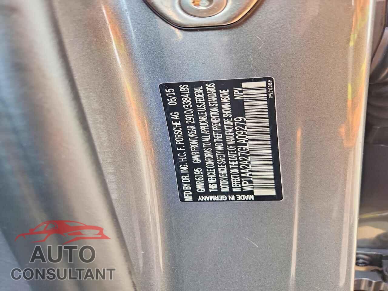 PORSCHE CAYENNE 2016 - WP1AA2A27GLA09279