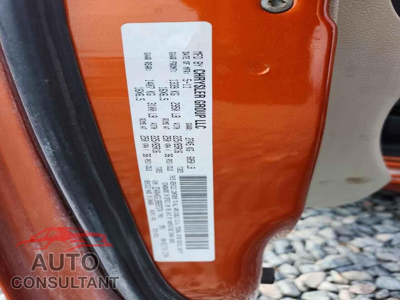 DODGE CARAVAN 2011 - 2D4RN4DG1BR697374