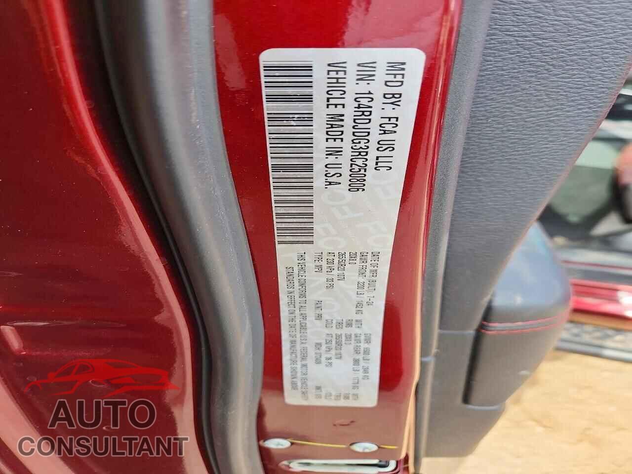 DODGE DURANGO 2024 - 1C4RDJDG3RC250806