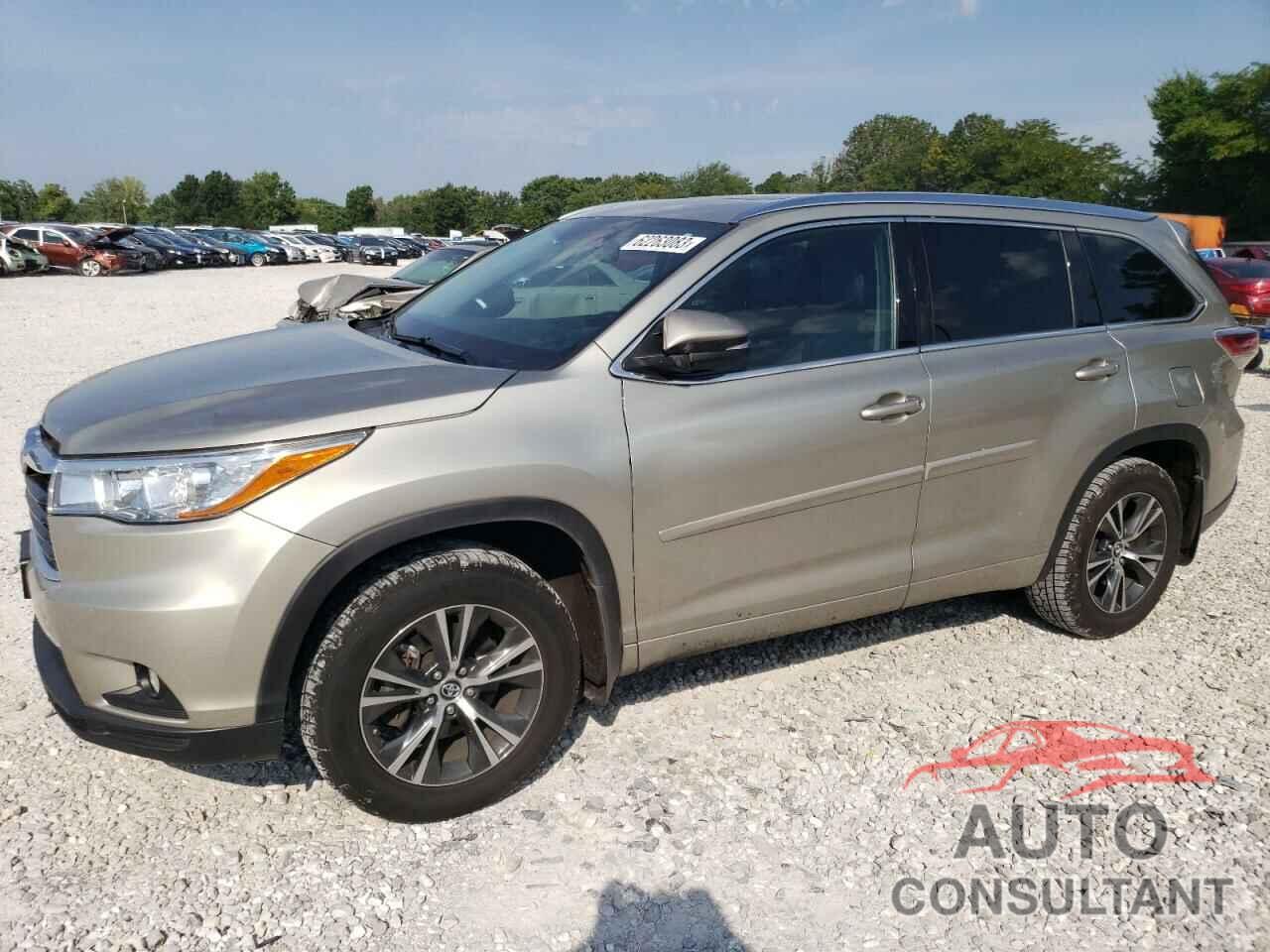 TOYOTA HIGHLANDER 2016 - 5TDJKRFH5GS503711