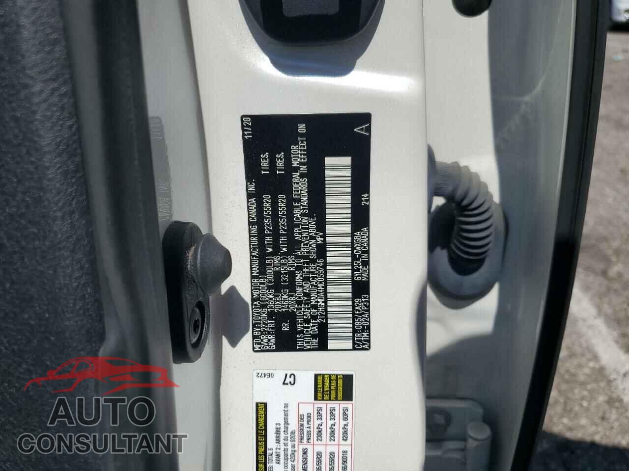 LEXUS RX450 2021 - 2T2HGMDA4MC059746