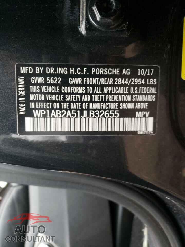 PORSCHE MACAN 2018 - WP1AB2A51JLB32655