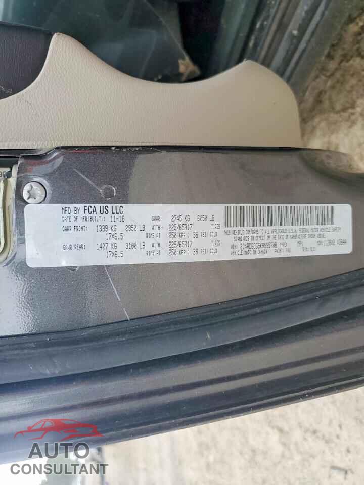 DODGE CARAVAN 2019 - 2C4RDGCG5KR595708