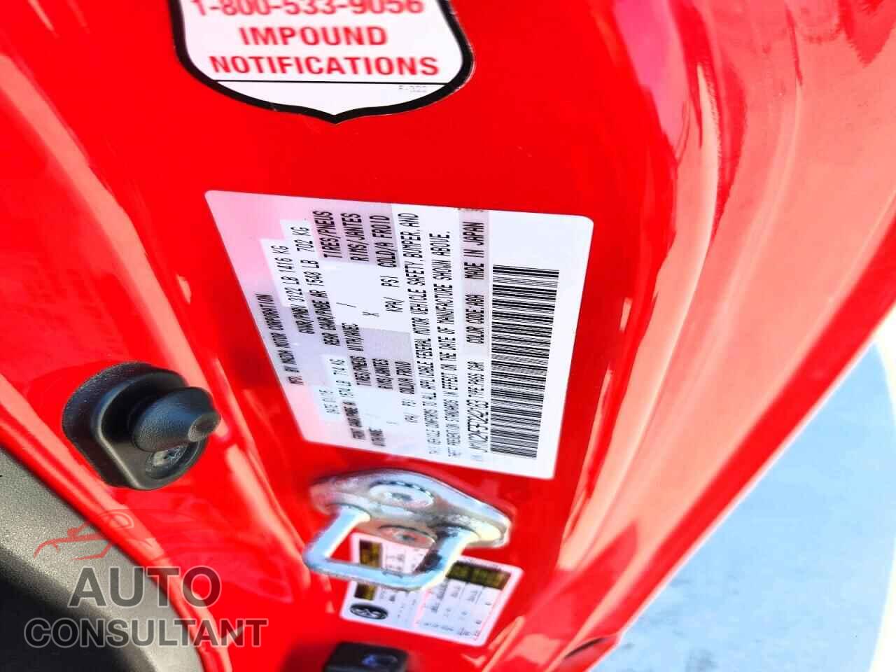 MAZDA MX5 2015 - JM1NC2MF3F0242183