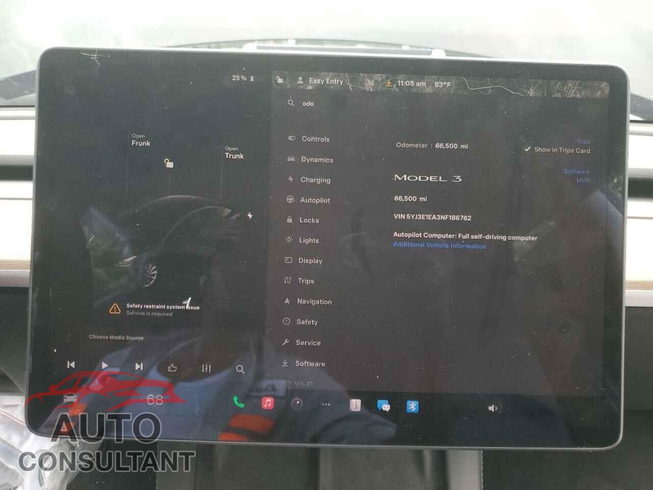 TESLA MODEL 3 2022 - 5YJ3E1EA3NF186762