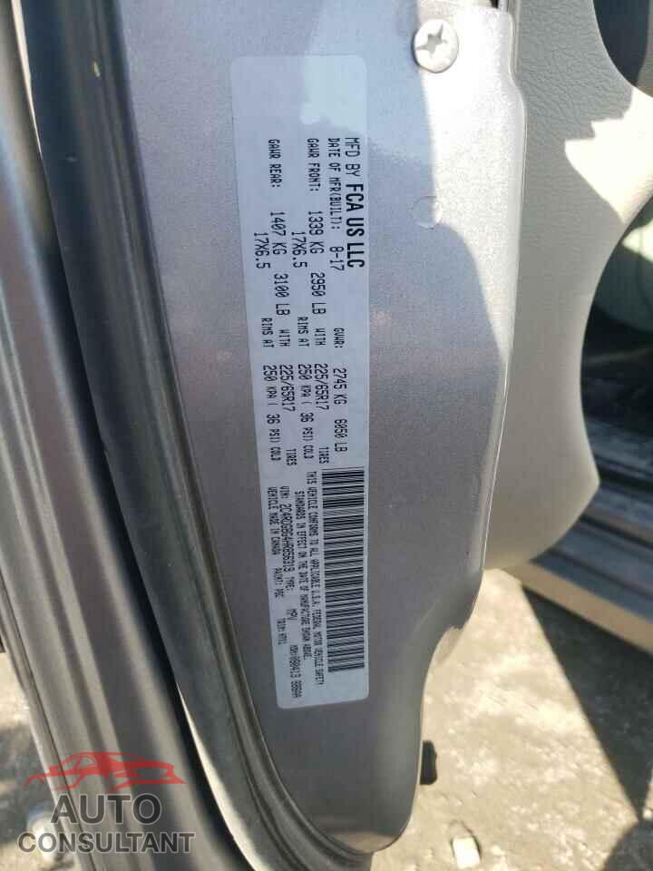DODGE CARAVAN 2017 - 2C4RDGBG4HR856319
