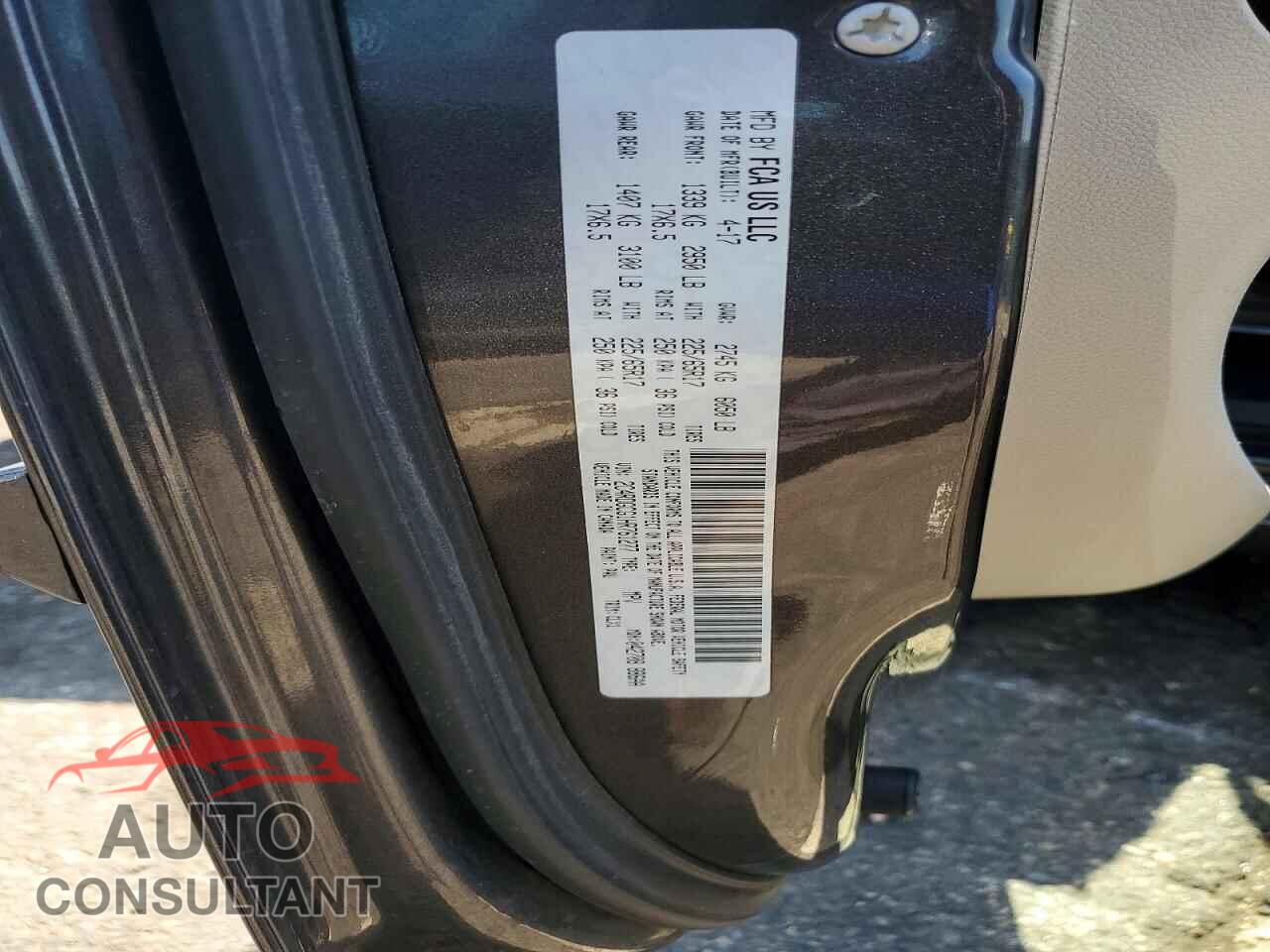 DODGE CARAVAN 2017 - 2C4RDGCG1HR761277