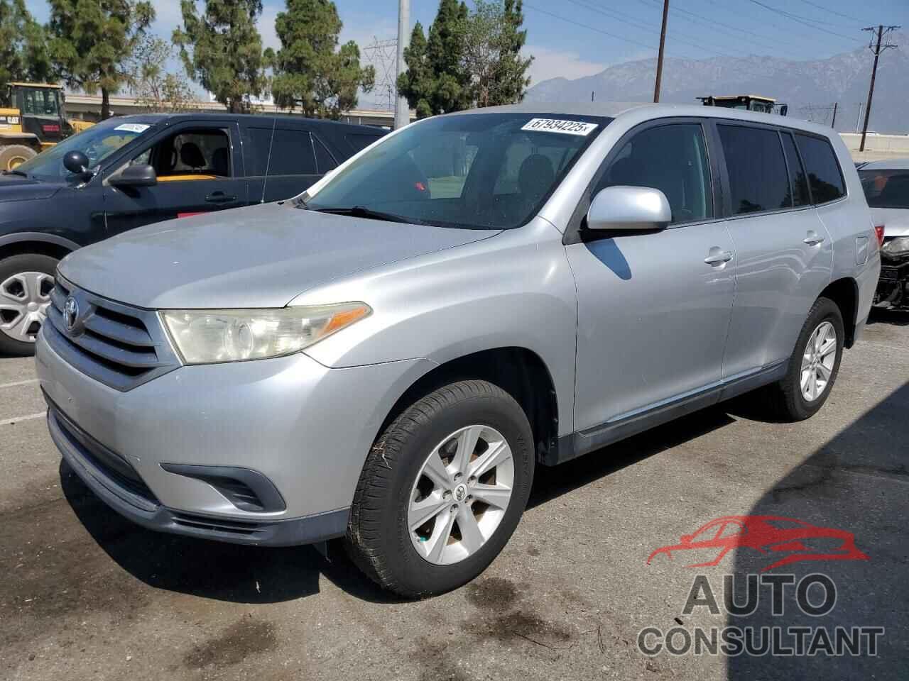 TOYOTA HIGHLANDER 2012 - 5TDZA3EH4CS020533