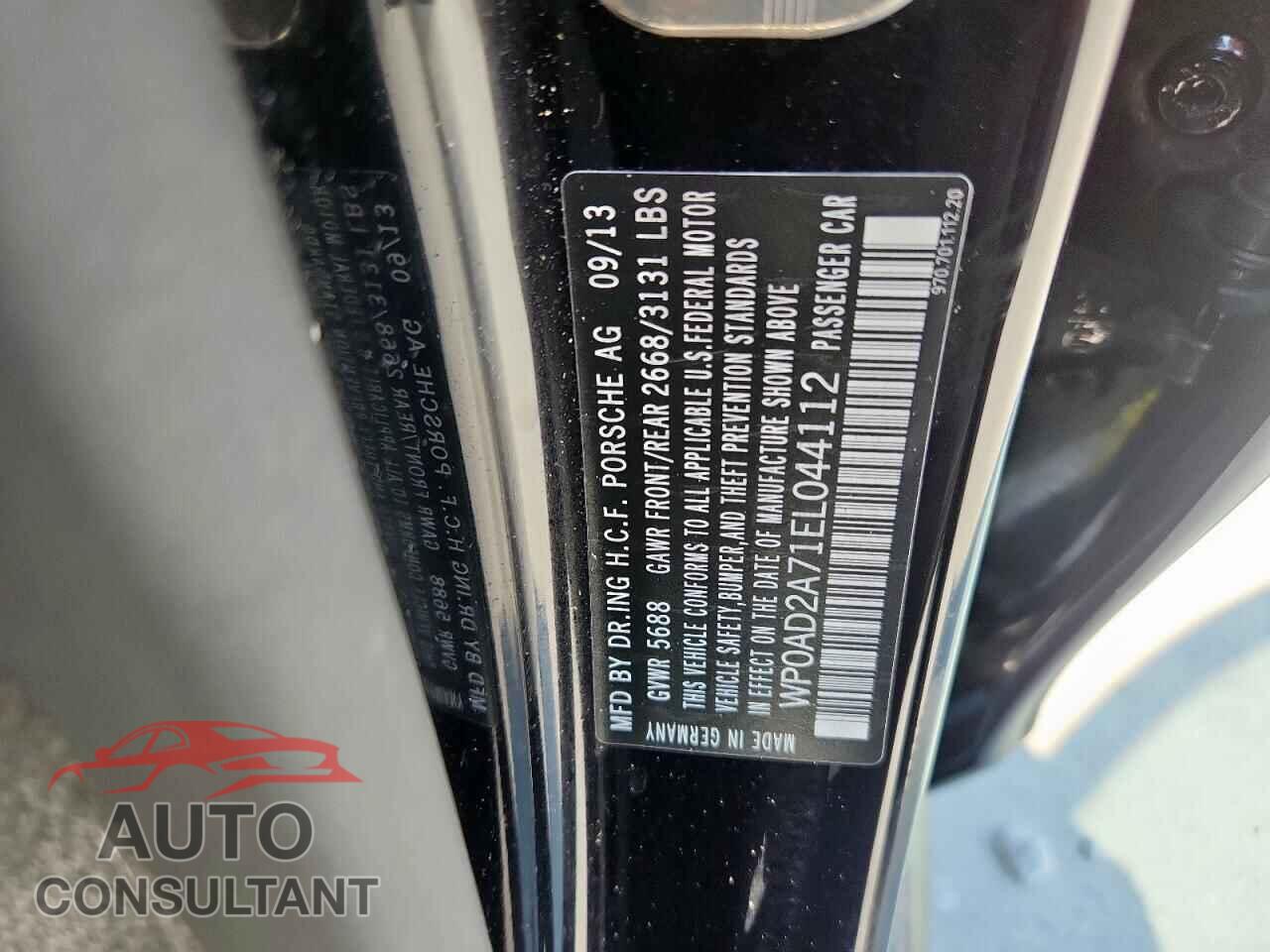 PORSCHE PANAMERA 2014 - WP0AD2A71EL044112