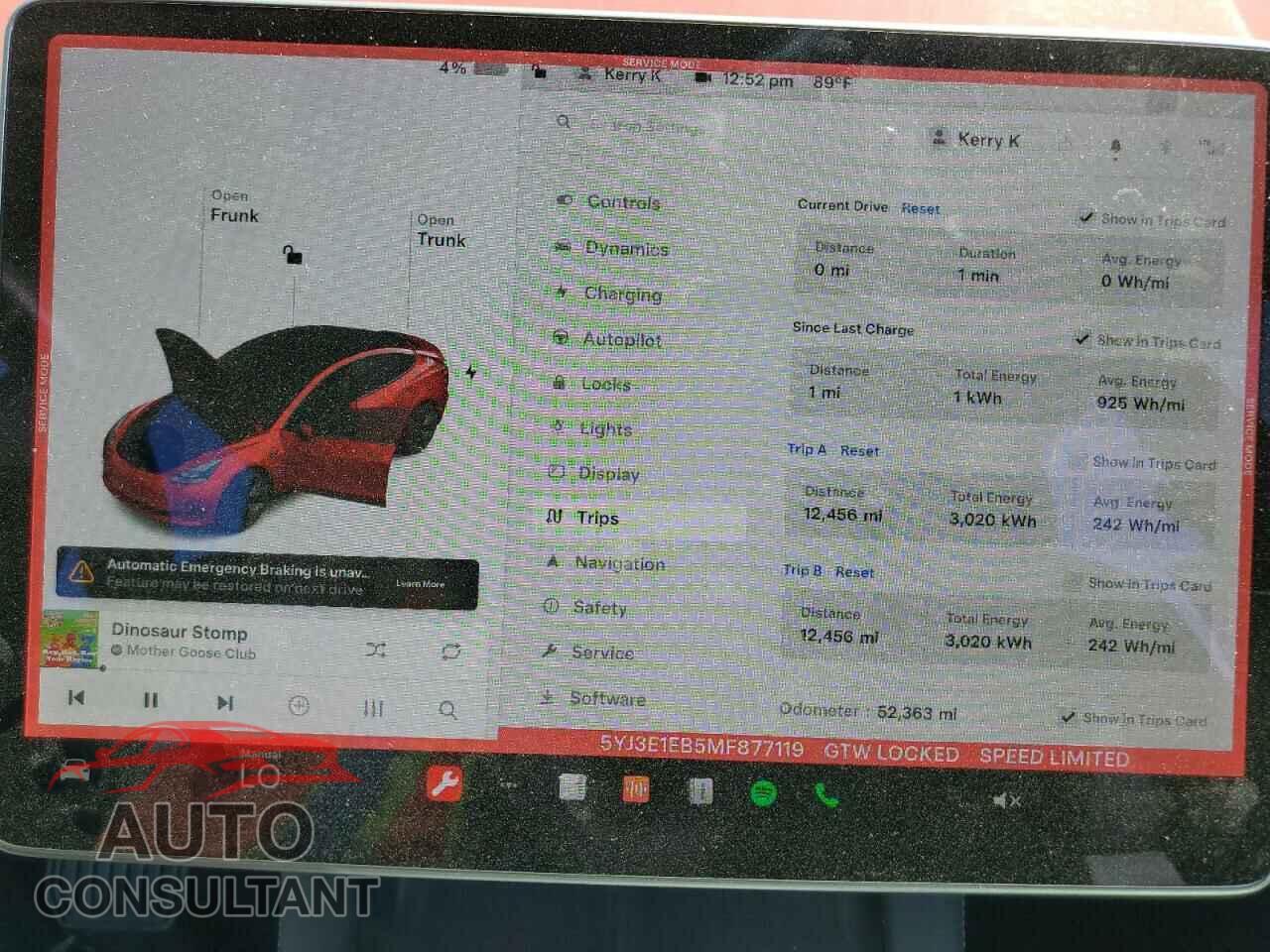 TESLA MODEL 3 2021 - 5YJ3E1EB5MF877119