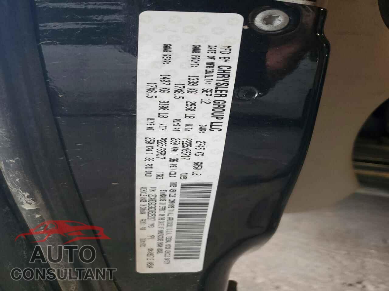 DODGE CARAVAN 2013 - 2C4RDGCG6DR525217