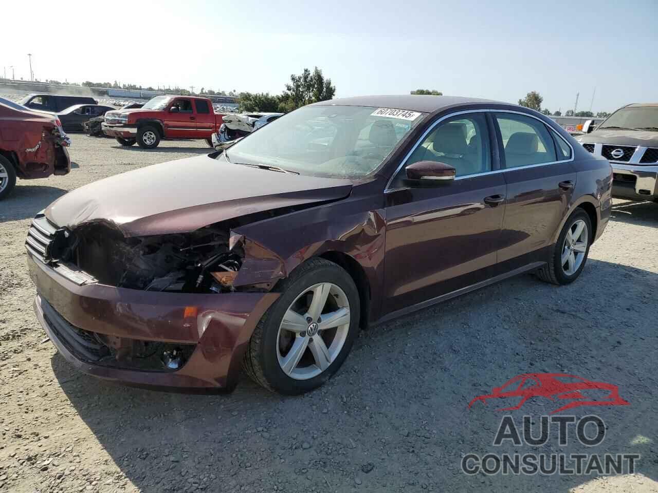 VOLKSWAGEN PASSAT 2013 - 1VWBP7A39DC055151