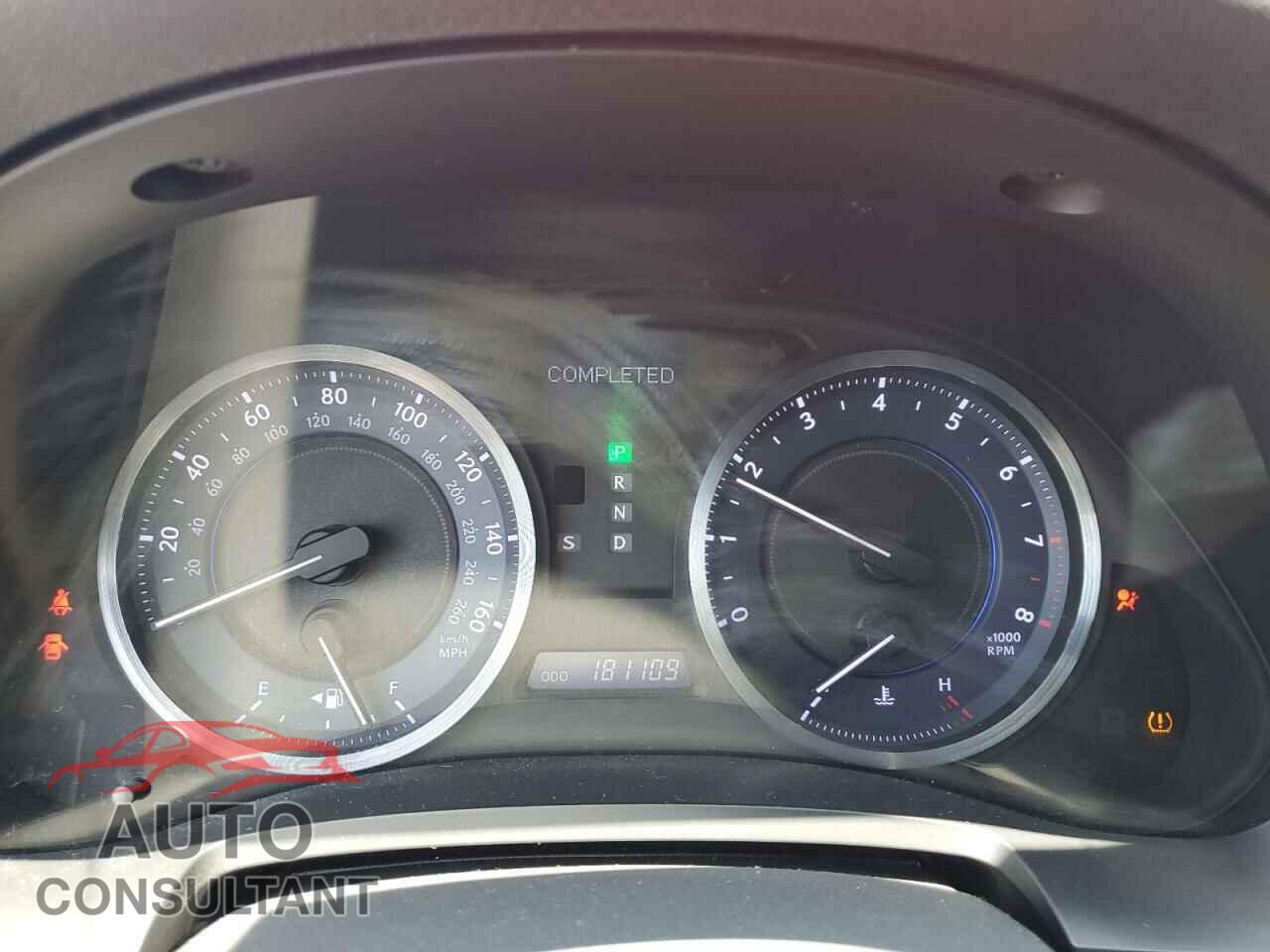 LEXUS IS 2011 - JTHBF5C25B5151423