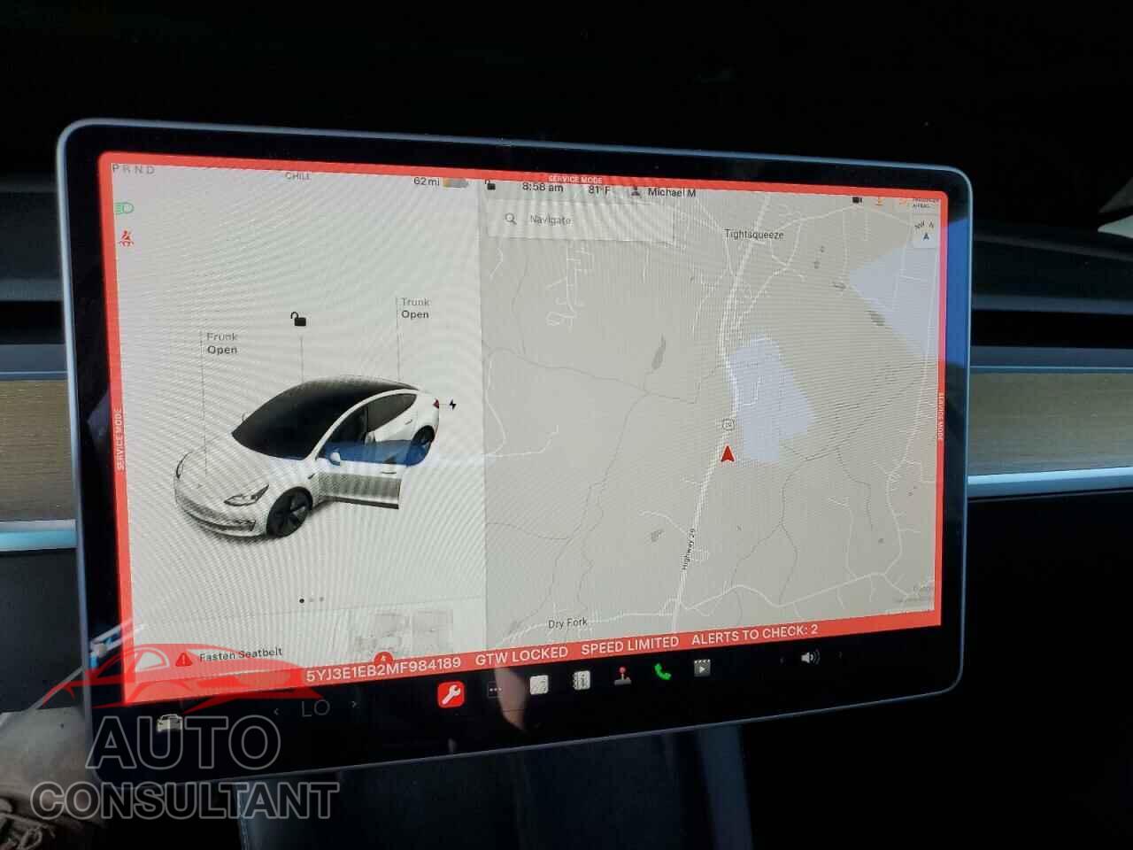 TESLA MODEL 3 2021 - 5YJ3E1EB2MF984189