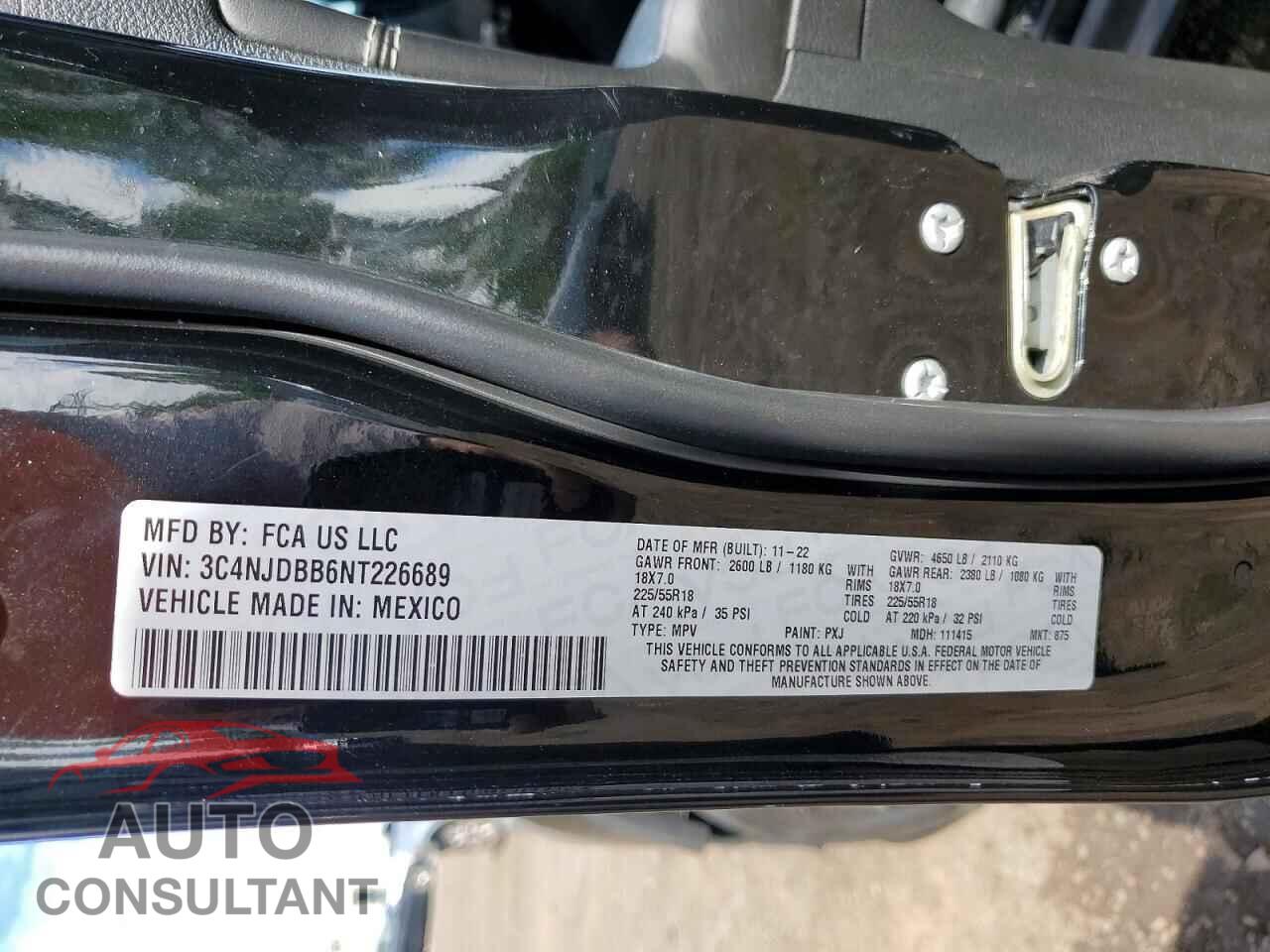 JEEP COMPASS 2022 - 3C4NJDBB6NT226689