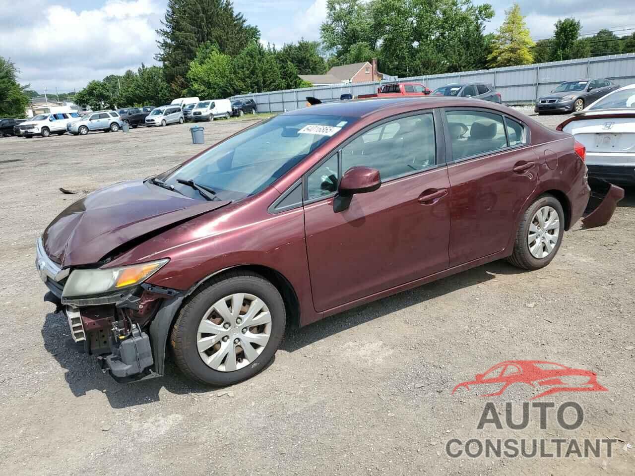 HONDA CIVIC 2012 - 19XFB2F5XCE344983