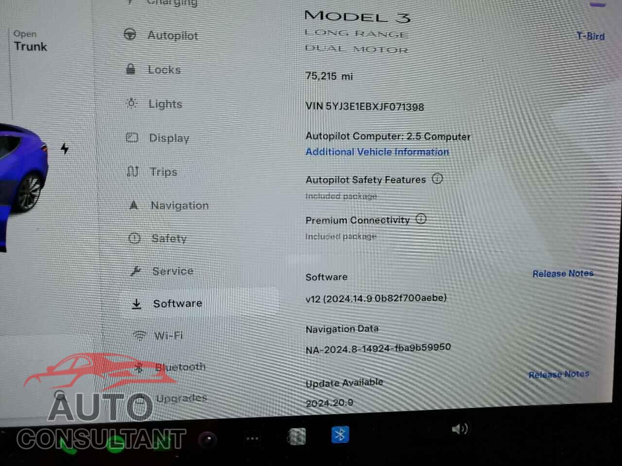 TESLA MODEL 3 2018 - 5YJ3E1EBXJF071398
