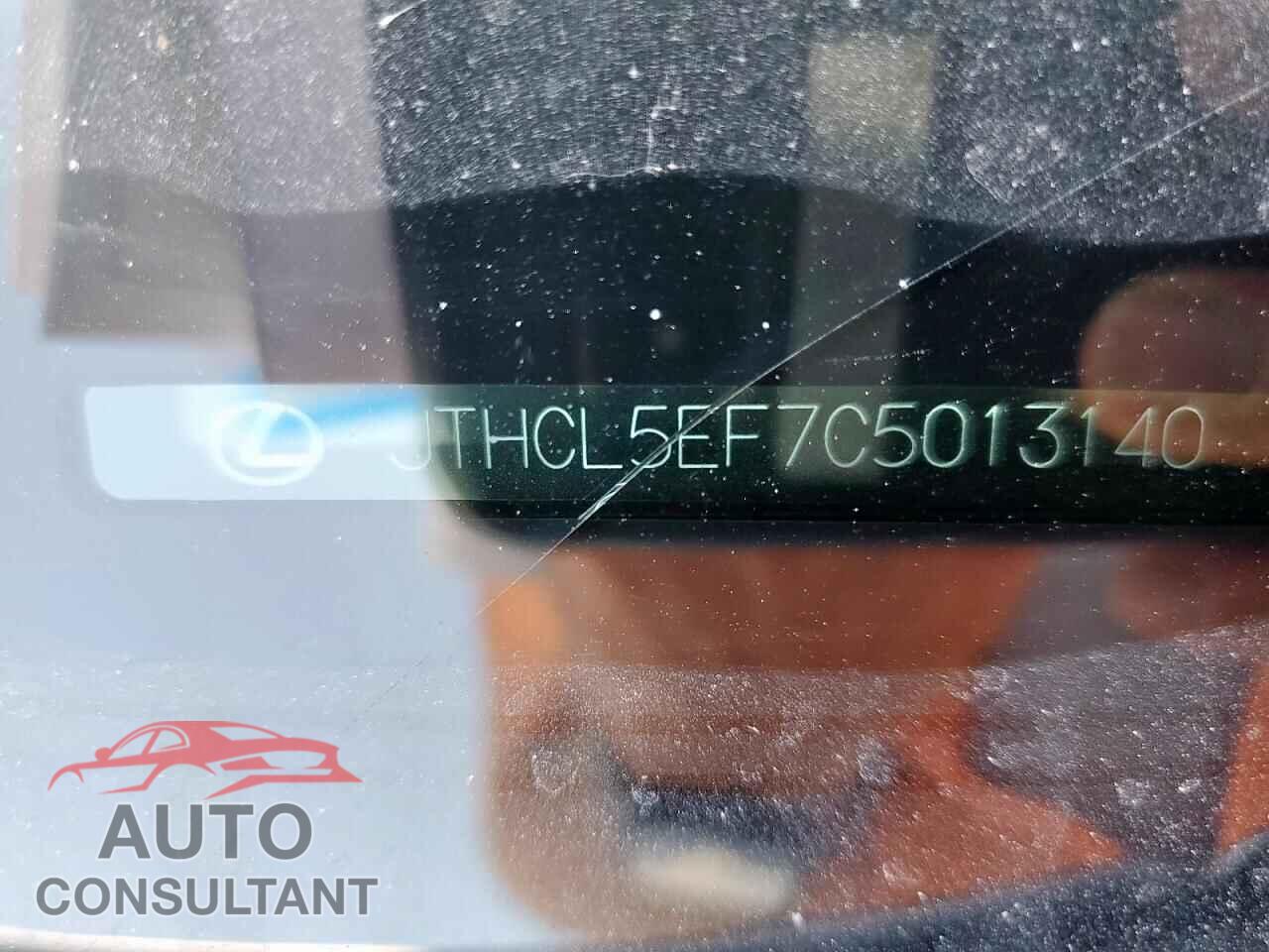 LEXUS LS460 2012 - JTHCL5EF7C5013140