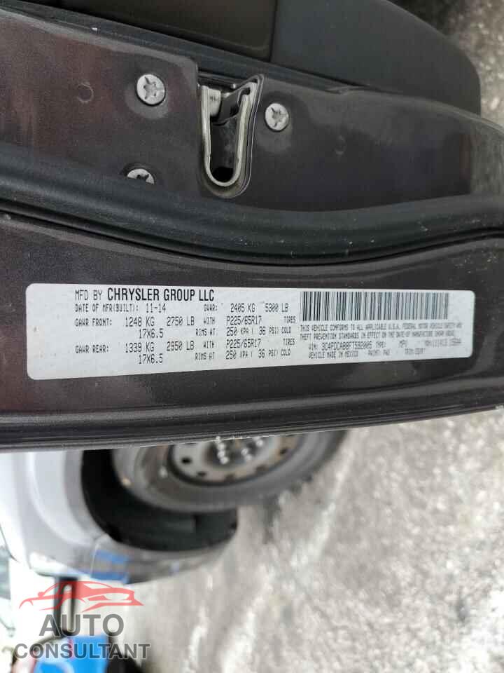 DODGE JOURNEY 2015 - 3C4PDCAB8FT592005