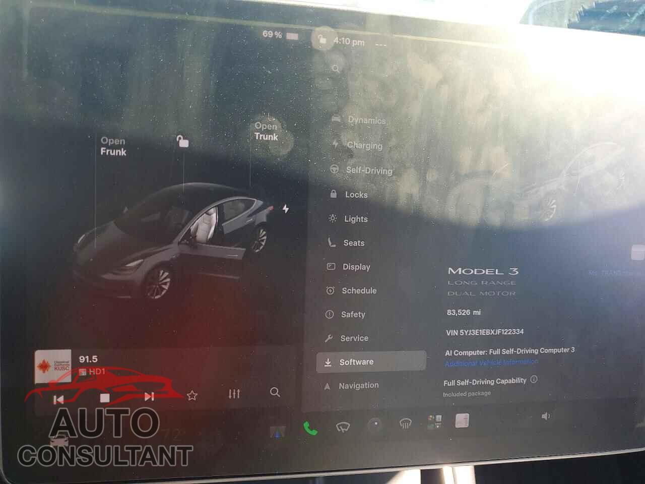TESLA MODEL 3 2018 - 5YJ3E1EBXJF122334