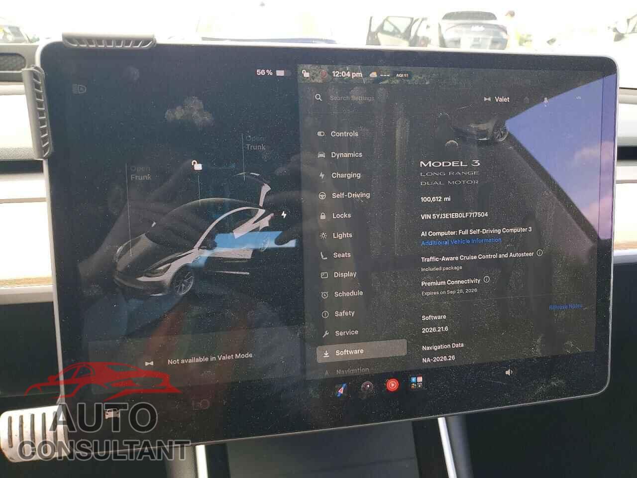TESLA MODEL 3 2020 - 5YJ3E1EB0LF717504