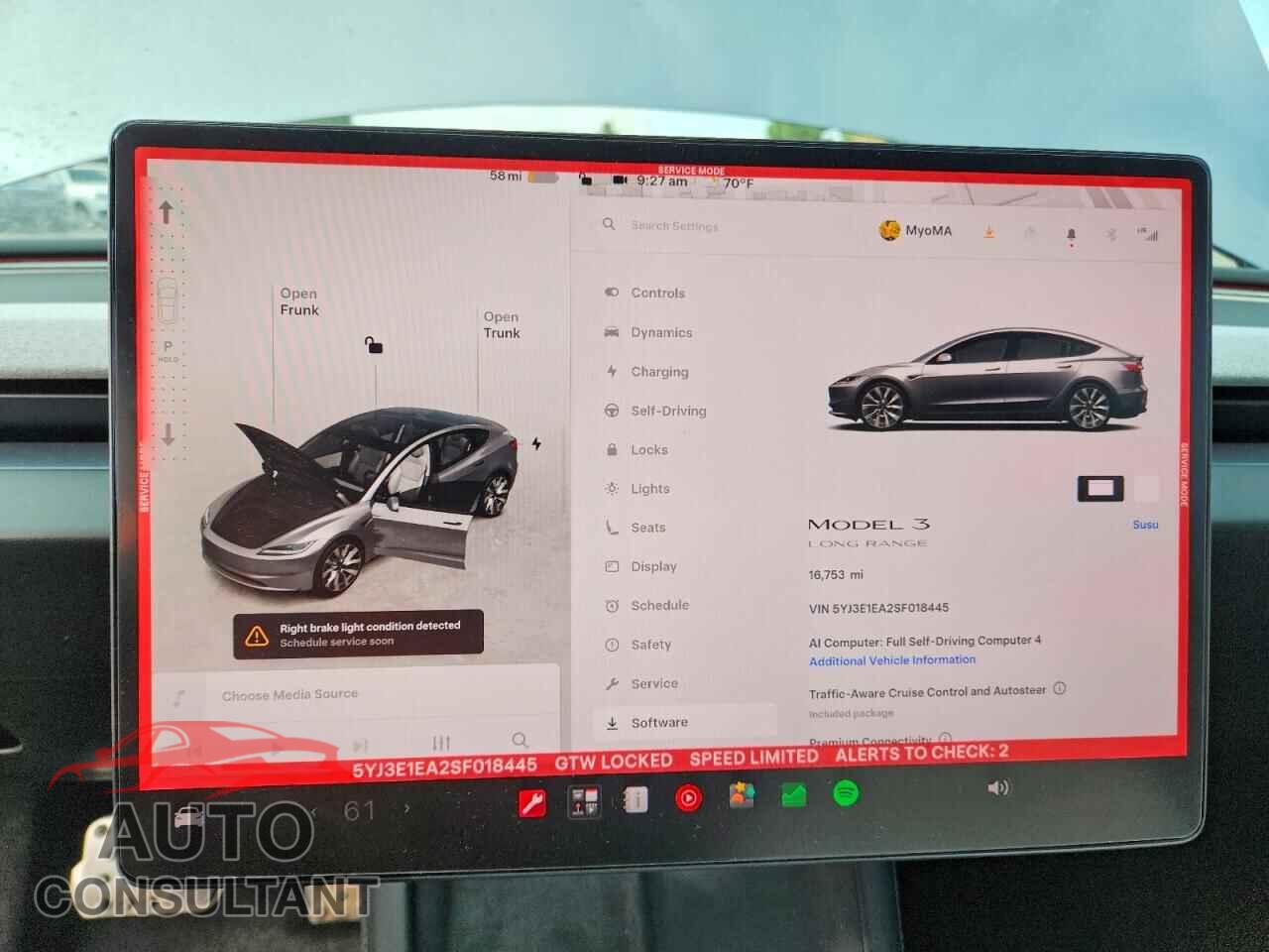 TESLA MODEL 3 2025 - 5YJ3E1EA2SF018445